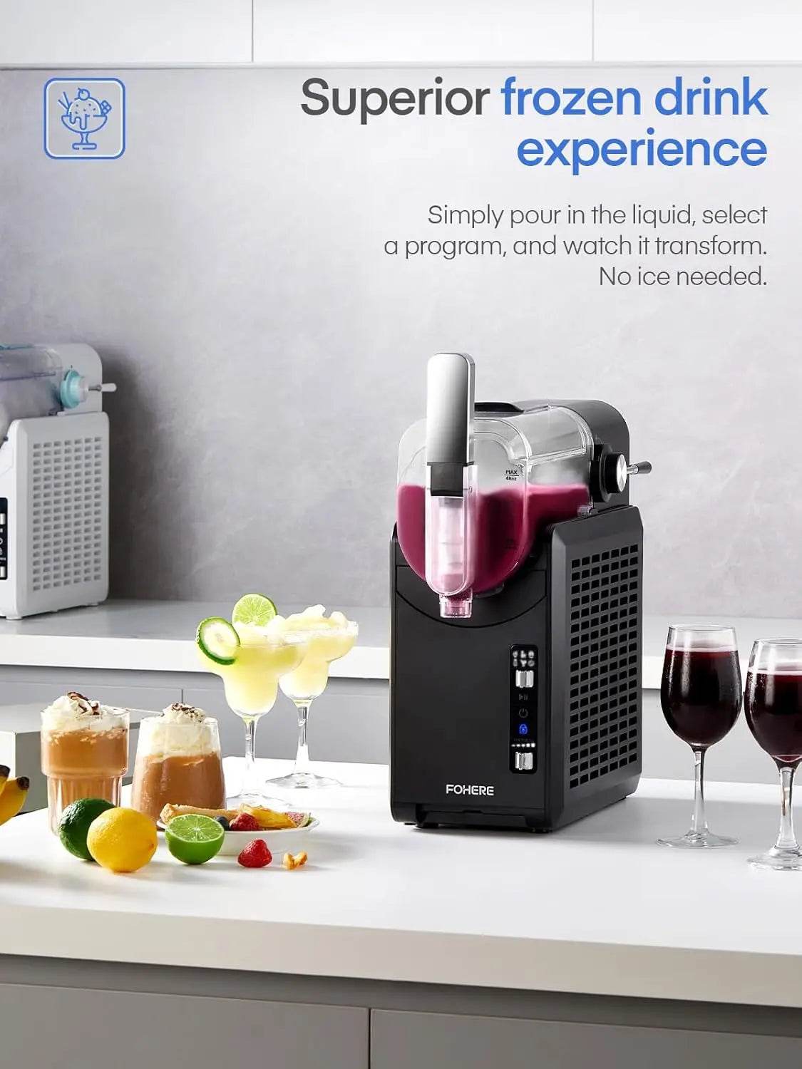 Machine with Quick-freeze Technology, Drink & Slushy Machine - MarvelouStoree