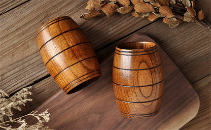 Wooden Big Belly Cups Handmade Natural Spruce Wood Cups Beer Tea Coffee Milk Water Cup Kitchen Bar Drinkware for Kitchen