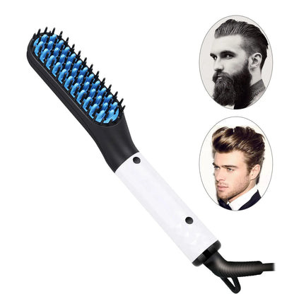 Man Hair Comb Brush Beard Straightener Multifunctional Hair Straightening Comb Hair Curler Fast Heating Styling Tools