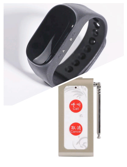 Wireless Wristband Watch System Pager Waiter Calling Alarm Pager Bracelet Receiver For Restaurant Plant  Bar Cafe Bank Hotel KTV