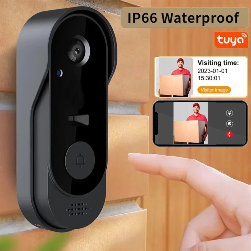 Tuya Doorbell With Camera Wireless Bundle Doorbell Smart Home WIFI HD Outdoor Phone Camera Security Video Intercom Night Vision