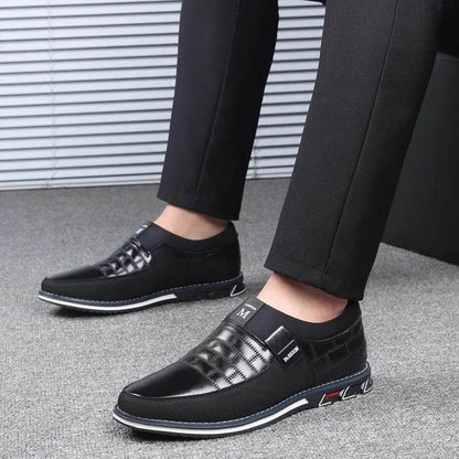 Hot Men Casual Shoes Buckle Leather Shoes for Men Business Slip-on Shoes Office Work Shoes Men Loafers Sapato Masculino - MarvelouStoree