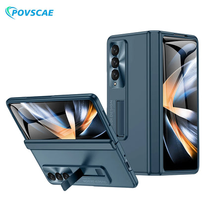 For Samsung Galaxy Z Fold 4 Case Brand Shockproof Full Coverage  Hinge Protection Ultra-Thin Samsung Case With Screen Protector