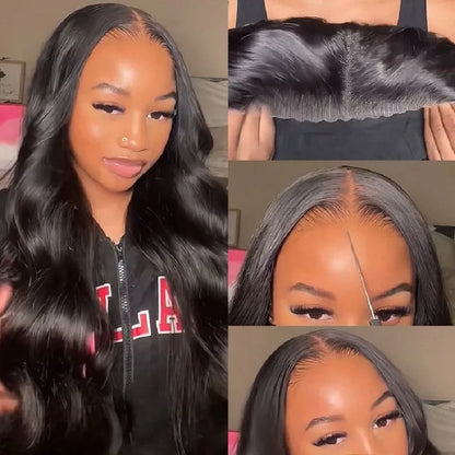 Glueless 6x4 Ready To Go Wigs Body Wave Easy Go Pre Cut Pre Plucked Glueless Wig Ready to Wear 4x6 Closure Human Hair Wigs