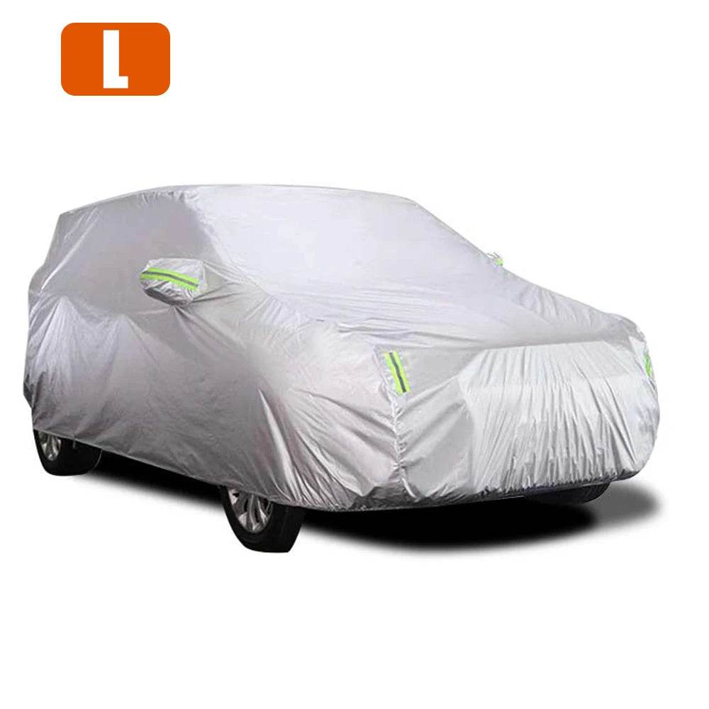 S-XXL Car Cover Sedan Full Covers with Reflective Strip Sunscreen Protection Dustproof&Waterproof UV Scratch-Resistant Universal - MarvelouStoree