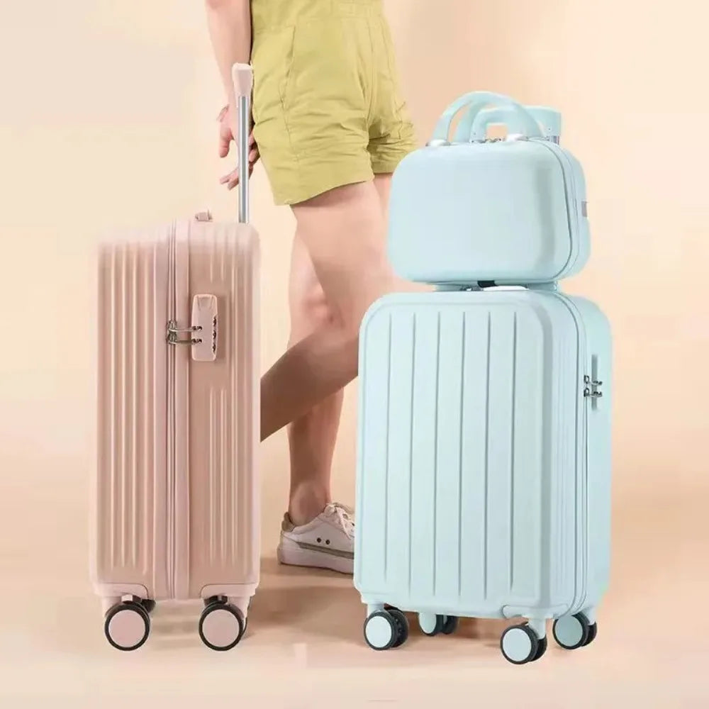 Large Capacity Combination Suitcase Lightweight Password Luggage Portable Travel Rolling Password Box High Quality Travel Bag