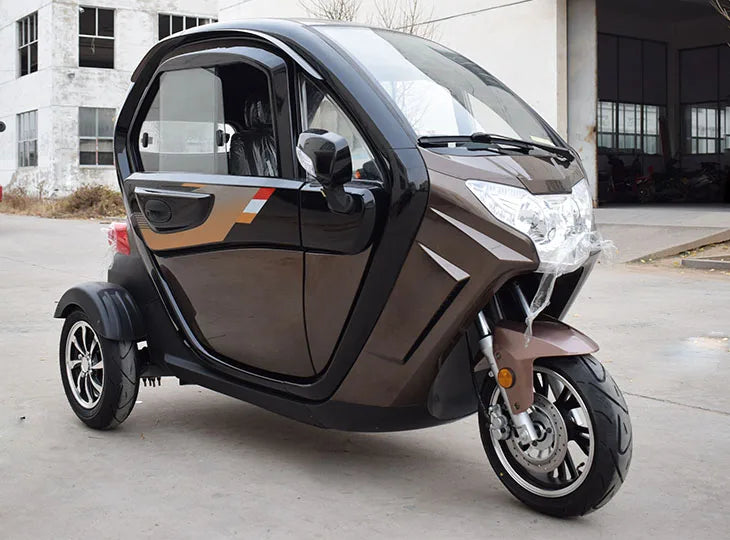 China Electric Mobility Tricycle Double Adulte Gasoline Enclosed Tricycle For Handicapped