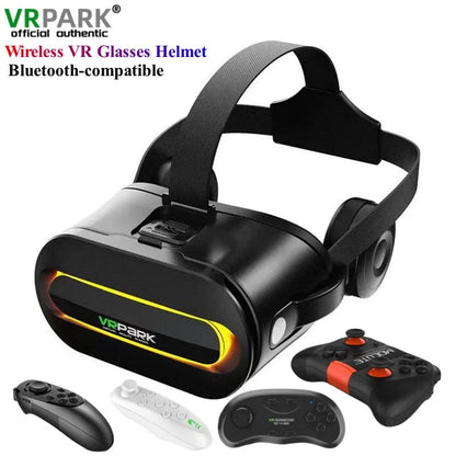 Original J60 4K Wireless Virtual Reality VR Glasses Stereo 3D Videos Google Cardboard Box Headset Helmet for Smartphone Max 6.7"