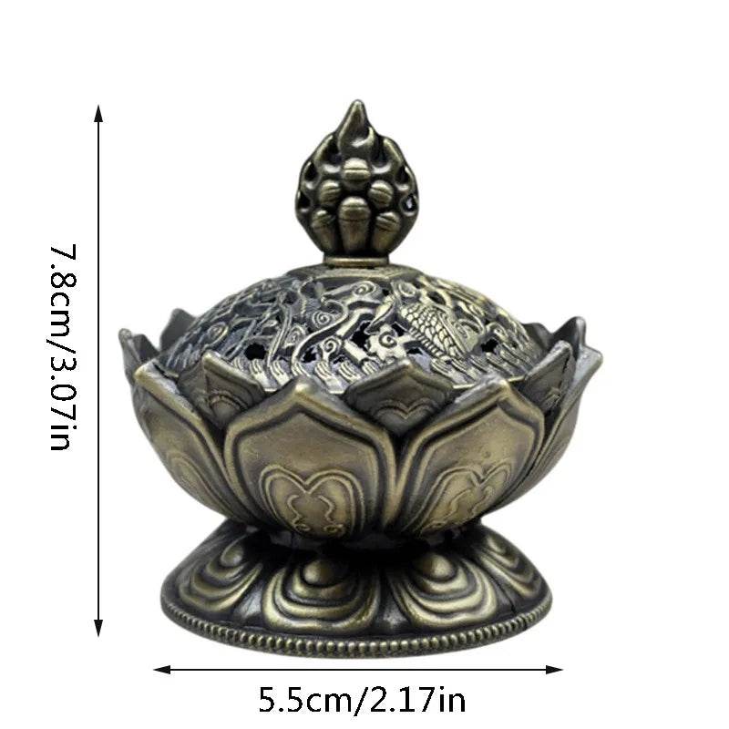 Classical Antique Three Legged Incense Burner Household Indoor Decorative Zen Sandalwood Carving Incense Burner High Quality - MarvelouStoree