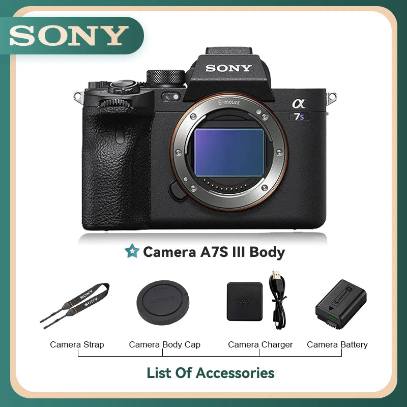 Sony Alpha A7 II A7 III A7S A7R II A7R III Full Frame Mirrorless Camera Digital Compact Camera 4K Professional Photography（Used）