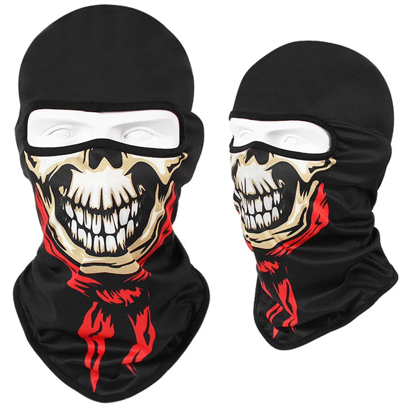 Motorcycle Headgear Cap Men Balaclava Multi-function Skull Face Mask MTB Bicycle Full Face Cover Shield Sunscreen Women Headwear