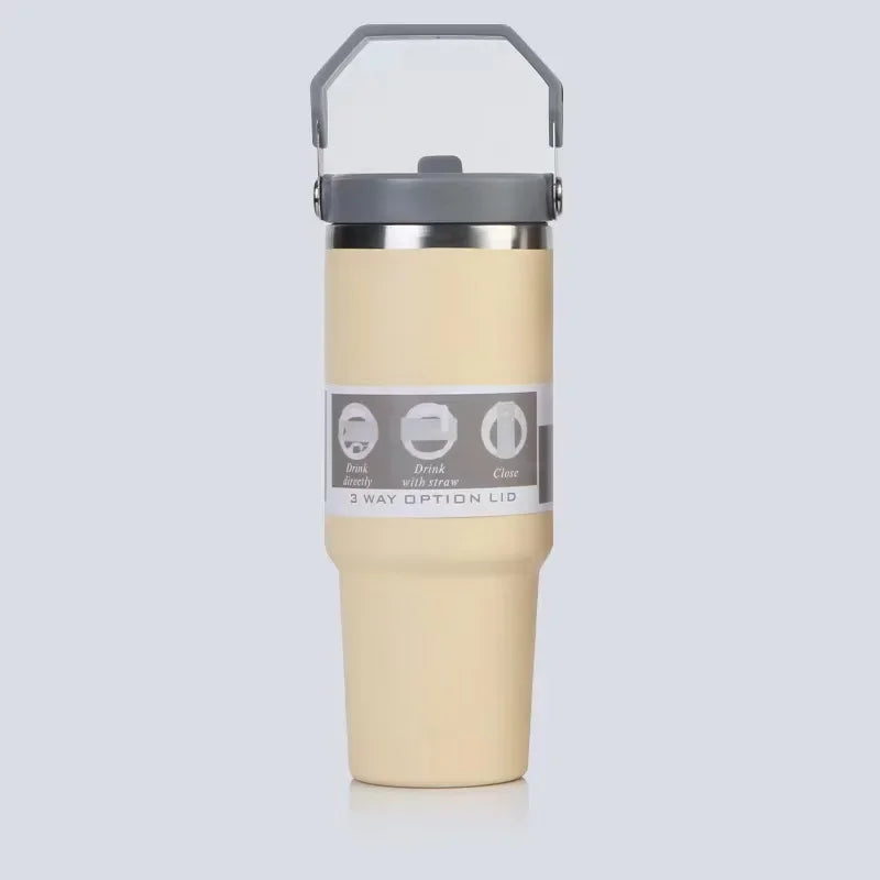 30oz Portable Ice Bullion Cup 304 stainless steel insulated cold coffee cup Portable car cup wholesale