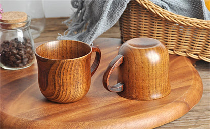 Wooden Big Belly Cups Handmade Natural Spruce Wood Cups Beer Tea Coffee Milk Water Cup Kitchen Bar Drinkware for Kitchen