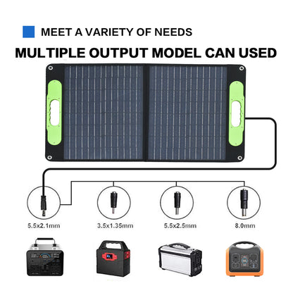 Foldable Solar Panel 120w 160w Double USB Charger ETFE Flexible Folding Camping Travel Phone Ipad Portable