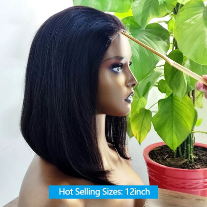 26 28 30 inch Glueless Wigs Human Hair Ready To Wear 4X4 Straight Pre Cut Lace Closure Wig Brazilian Human Hair Wigs For Women