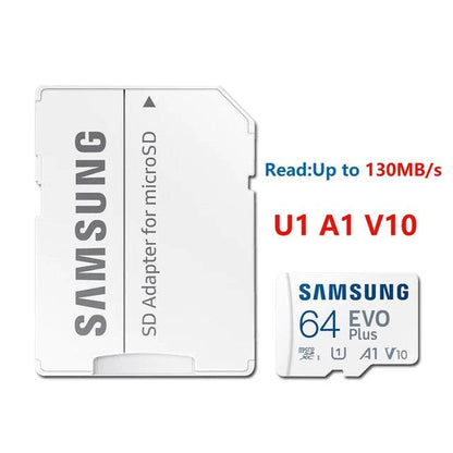 SAMSUNG EVOPlus 64GB U1V10A1/128GB 256GB 512GB U3V30A2 MicroSD Memory TF Card microSDXC UHS-I Class10 Read Speed up to 130MB/s - MarvelouStoree