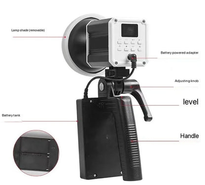 SHUNYI LED Video Light 60W COB Photography Light 2800K-6800K for Live Streaming Home Studio Comercial Photography