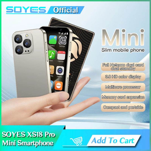 SOYES XS18 Pro 2GB RAM 16GB ROM Android8.1 Mini Smartphone With Facial Recognition Dual SIM Standby 3G Network 3.0in Small Phone - MarvelouStoree