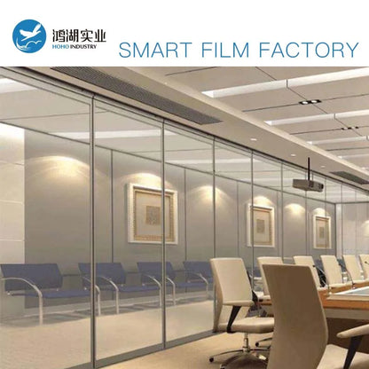 Smart Film Electric Window Film Smart Switchable Partition Building Office Custom Sizes With Power Supply Control