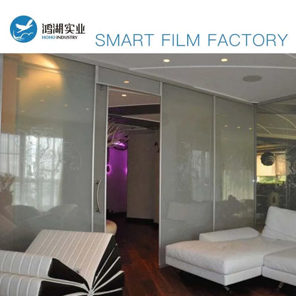 Smart Film Electric Window Film Smart Switchable Partition Building Office Custom Sizes With Power Supply Control