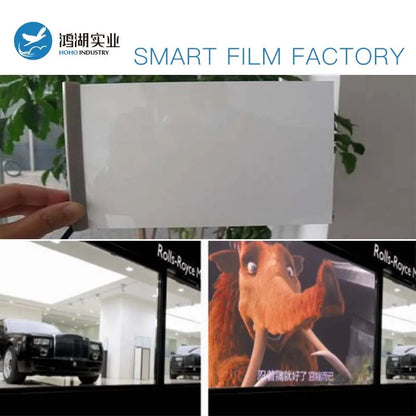 Smart Film Electric Window Film Smart Switchable Partition Building Office Custom Sizes With Power Supply Control