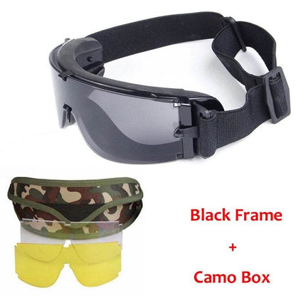 Special Forces Tactical Glasses Bulletproof Shooting Goggles X800 Explosion proof War Games Glasses Windproof and Sandproof