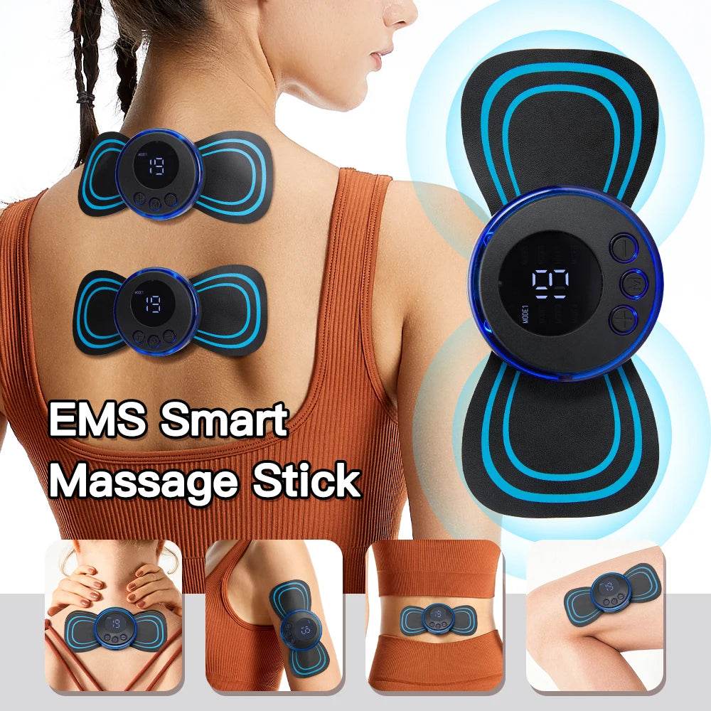 EMS Foot Massager Pad Electric Foldable Massage Mat Muscle Stimulation Relief Pain Relax Feet,Neck Massager