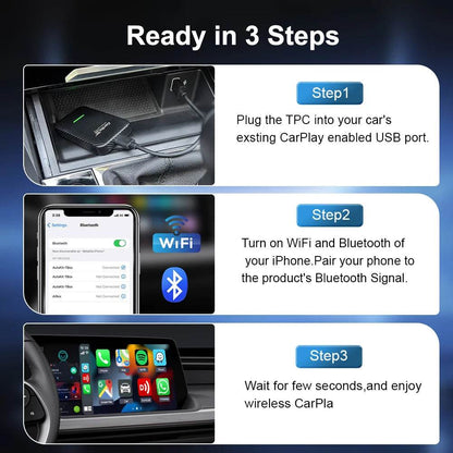 CarlinKit 5.0 4.0 3.0 CarPlay Wireless Dongle Activator Auto-connect For Audi Porshe Benz VW Volvo Toyota Plug&Play MP4 MP5 Play - MarvelouStoree