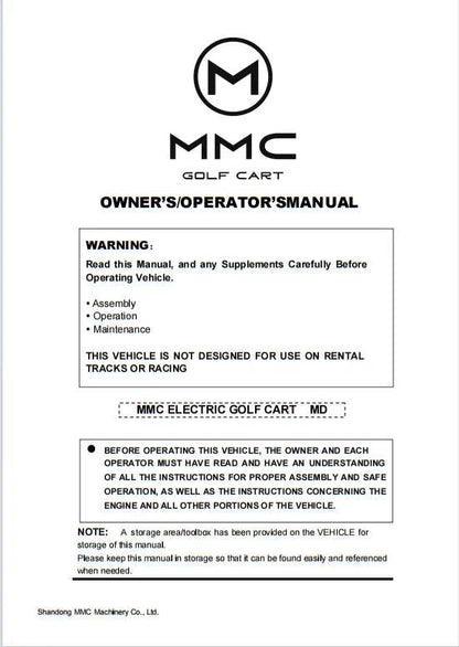 Best Selling Off-Road Electric Golf Cart User Manual - MarvelouStoree