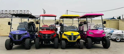 Hot Selling Brand New 5000W Powerful Motor 4 Seater Golf Carts 4 Wheel Electric Club Car Golf Buggy Carts Lithium 72V