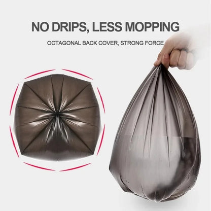 100PCS/Pack Black Household Disposable Garbage Bag Kitchen Bathroom Storage Garbage Bin Lining Flat Top Cleaning Garbage Bag