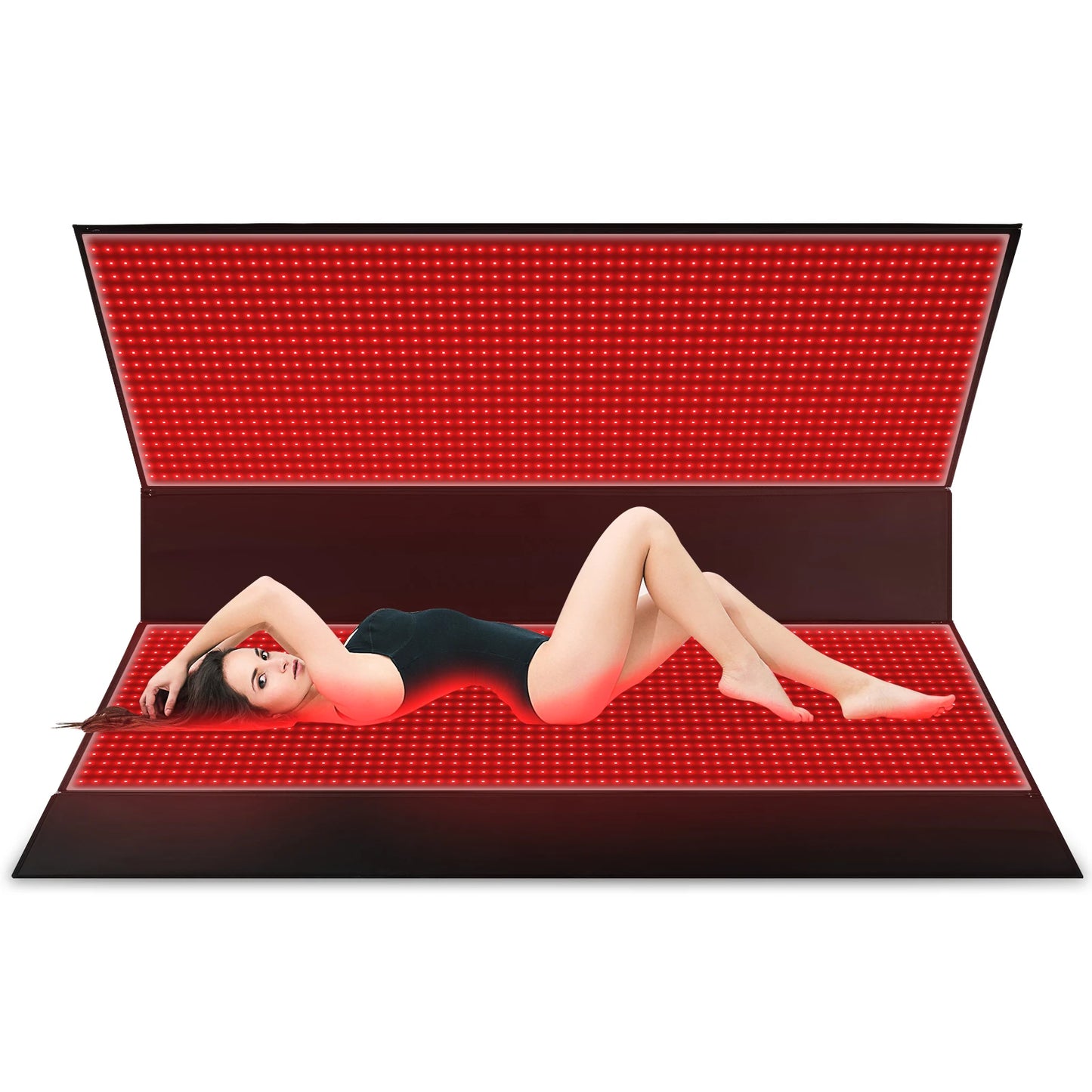 Oversized 2560pcs LED 660&850nm Red Light Therapy Mat Bag Near Infrared Sleeping Blanket Mat Large Pads for Full Whole Body Care