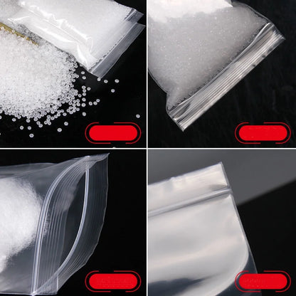 100pcs Transparent Ziplock Bag Sealed Department Store Bags Small Jewelry Parts Small Accessories Bag Ring Crystal Packing Pouch