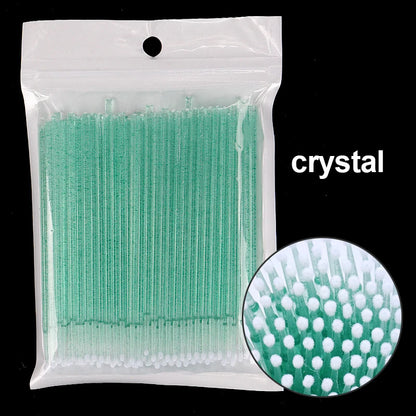 100PCS/Bottle Eyelash Extension Cleaning Swabs Lash Lift Glue Remover Applicators Microblade Makeup Micro Brushes Tool - MarvelouStoree