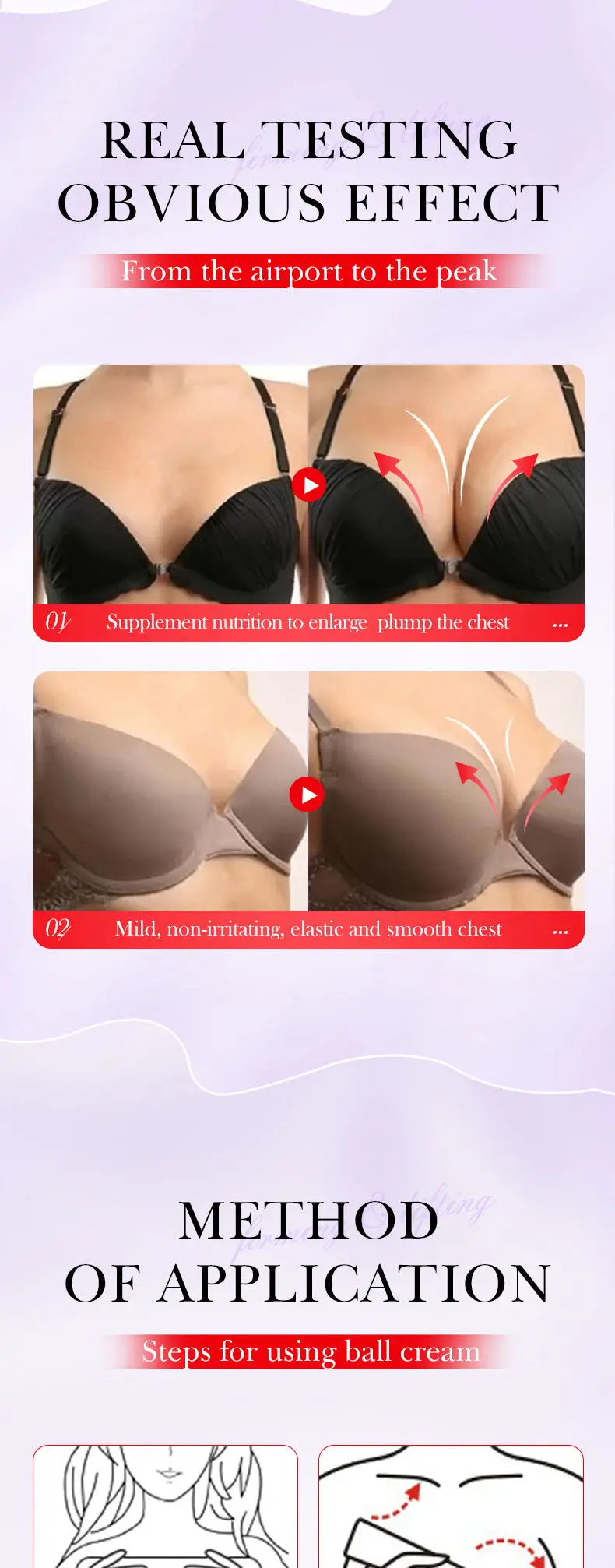 Natural Breast Enlargement Cream Lift Firm Breast Improve Sagging Massage Chest Rapidly Growth Breast Enlarge Breast Body Care