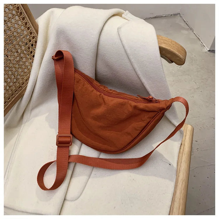 Casual Nylon Hobos Crossbody Bag for Women Designer Shoulder Bags Large Capacity Tote Lady Travel Shopper Bag Female Purses 2024