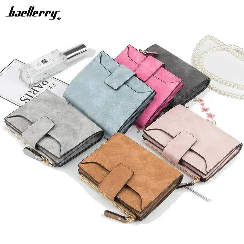 2024 Leather Women Wallet Hasp Small and Slim Coin Pocket Purse Women Wallets Cards Holders Luxury Brand Wallets Designer Purse