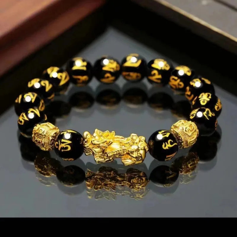 Hot selling Pixiu Bracelet with Double Happiness and Wealth, suitable for both men and women, Father's Day Gift