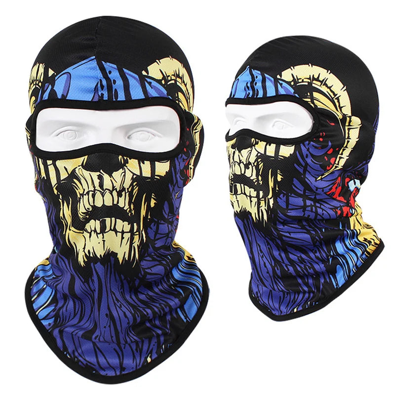 Motorcycle Headgear Cap Men Balaclava Multi-function Skull Face Mask MTB Bicycle Full Face Cover Shield Sunscreen Women Headwear