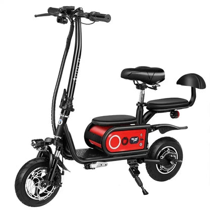 Folding Electric Scooter Three-wheel For The Elderly And Disabled Travel Mini Small With Backrest Mobility Scooter Parent-child