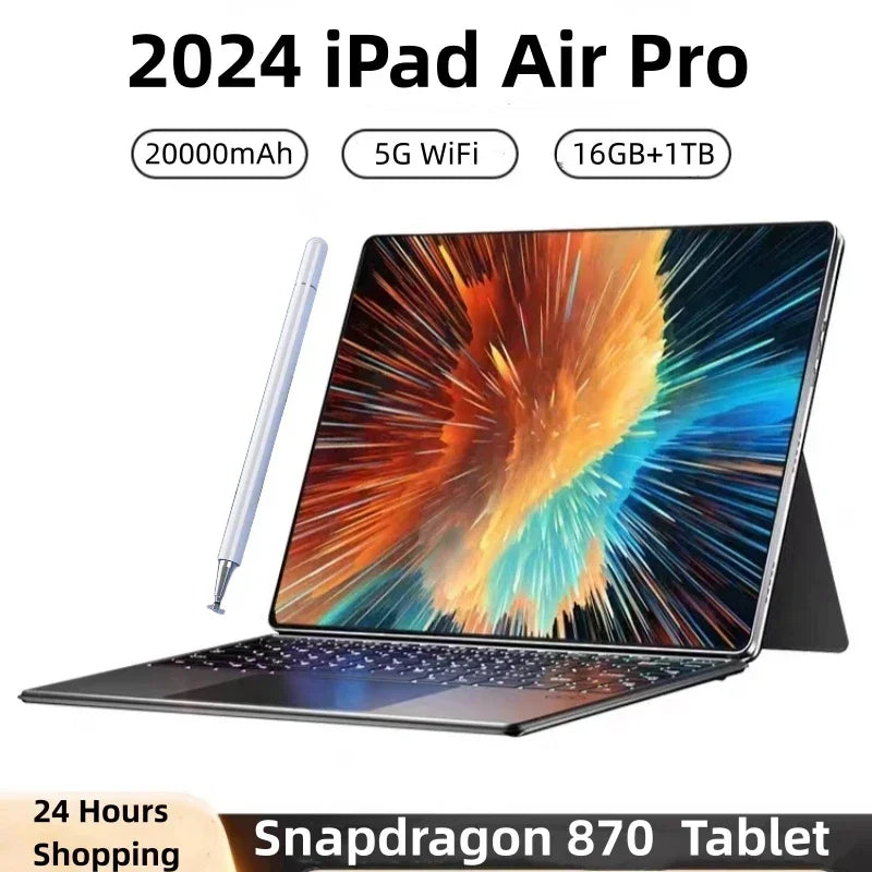 Tablet iPad Air Pro, 11 inches, 16GB/1TB, Dean，Android 13， Core board, PC, phone, tourist, WiFi, original 2024