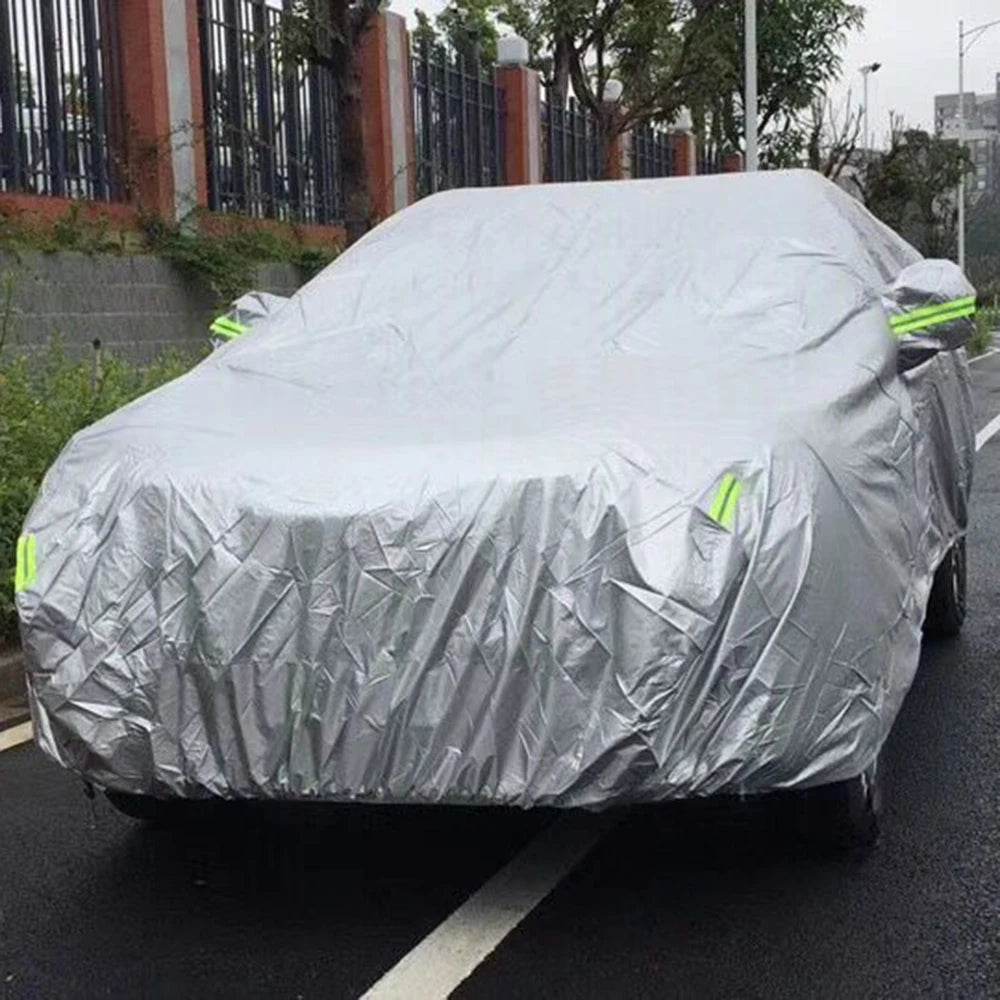 S-XXL Car Cover Sedan Full Covers with Reflective Strip Sunscreen Protection Dustproof&Waterproof UV Scratch-Resistant Universal - MarvelouStoree