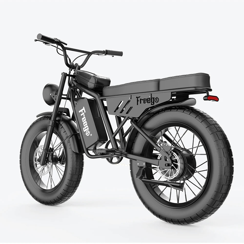 Freego 1000w electric bike 48V/12.5Ah ebike fat tire electric bikes 28MPH&30Mile Suitable for Teenage and Women