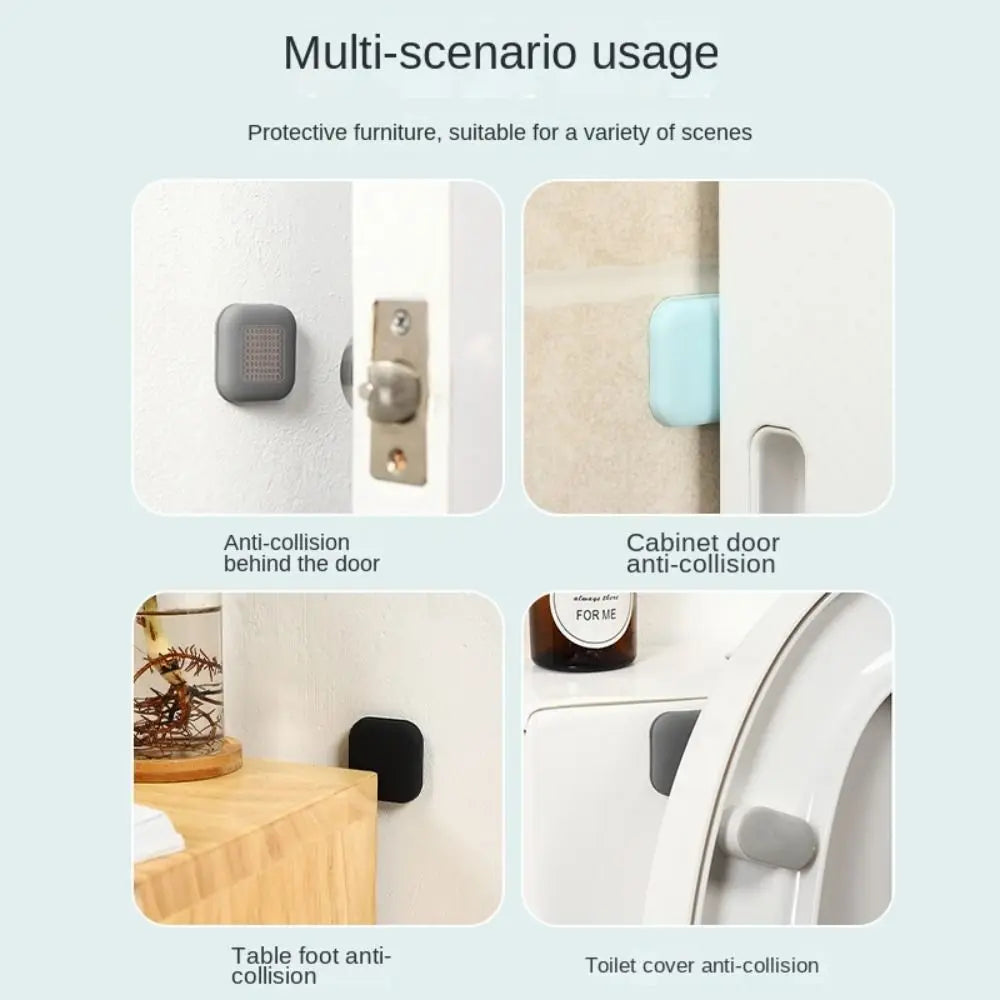 Wall Protector Door Crash Pad Minimalist Anti-collision Silicone Door Stopper Mute Buffer Door Handle Bumper Floor