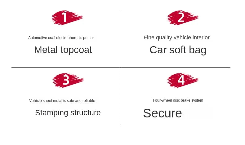 Four wheel electric vehicle for household use, women's transportation, air conditioning, oil electric hybrid new energy vehicle,