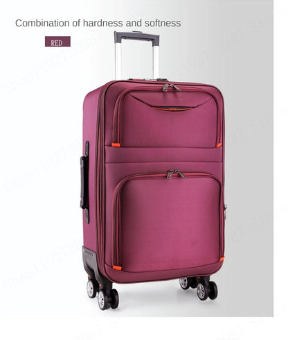 Suitcase Detachable Wheel Waterproof Luggage Carry-on Travel Bag Large Capacity Oxford Rolling Luggage Set Password Trolley Case