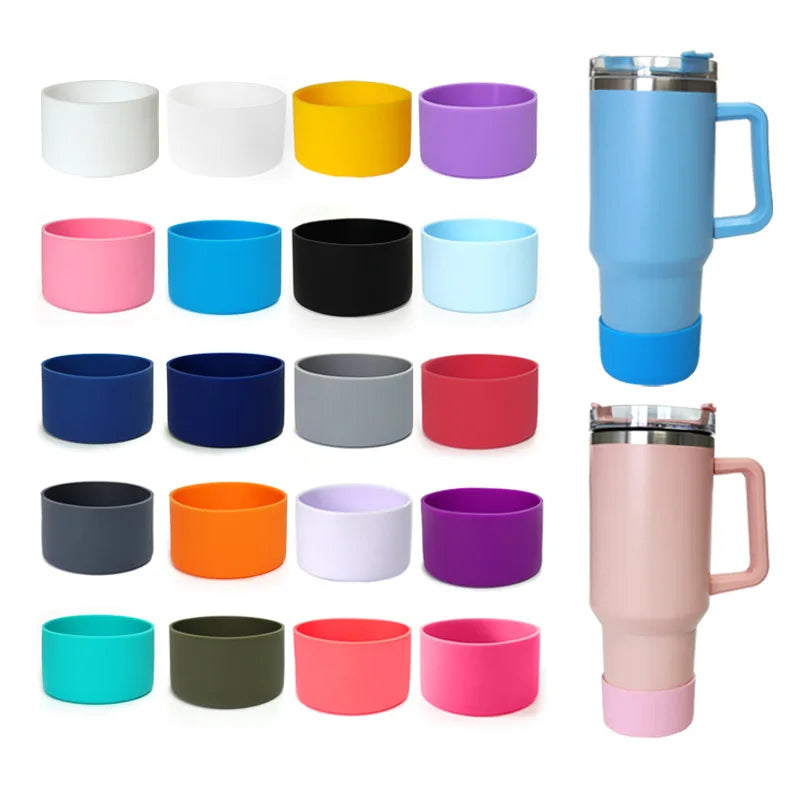 7.5cm Silicone Cup Bottom for large 40oz Adventure Coffee Tumbler Ice Flow Flip 30 oz 20oz Bottle Bottom Sleeve Cover AntiSlip