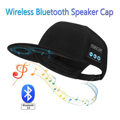 Multifunctional Outdoor Hat With Bluetooth Speakers Wireless Headphones Detachable Adjustable Music Baseball Cap Running Sports