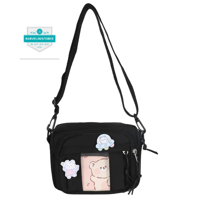 New Kawaii Bag Girls 2024 New JK Transparent Bag Small Crossbody Bag For Women Purses and Handbags Shoulder Bag Itabag Bolso