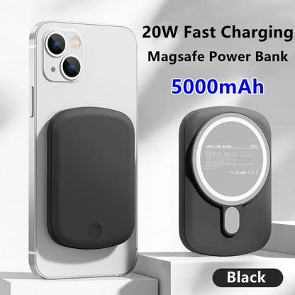 20W 10000mAh Macsafe Power Bank Magnetic Power Bank External Spare Battery For iPhone 15 14 13 12 Pro Max Wireless Power Banks - MarvelouStoree